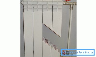 Aluminijski radiator v rezu Aluminijski radiator v rezu
