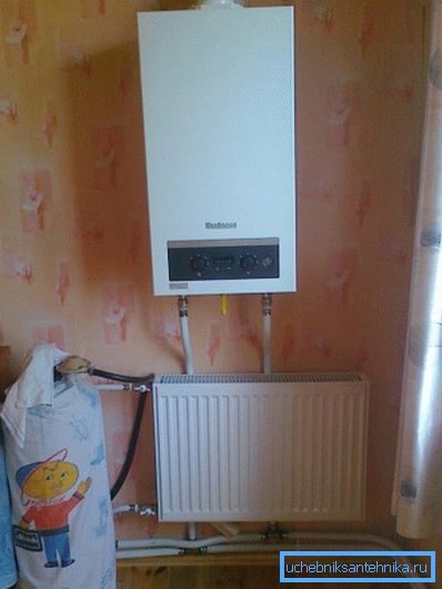 Avtonomno ogrevanje plina v apartmaju.