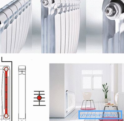 Bimetalni radiatorji imajo visoko odvajanje toplote vsakega odseka Bimetalni radiatorji imajo visoko odvajanje toplote vsakega odseka