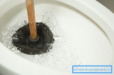 Čiščenje stranišča z batom