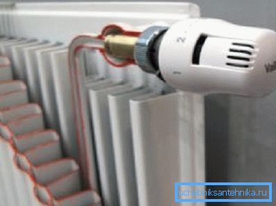 Senzor na radiatorju. Senzor na radiatorju.