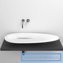 Dizajnerski umivalnik brez luknjic