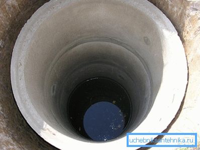 Odvodna gred betonskih obročev.