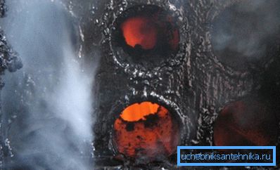 Če kotel na trdo gorivo kadi - slab dimnik dimnika