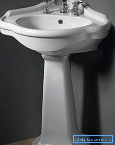 Porcelan umivalnik z vogalom Porcelan umivalnik z vogalom