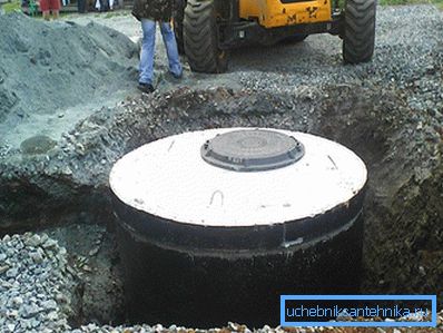 Zaprta jama betonskih obročev