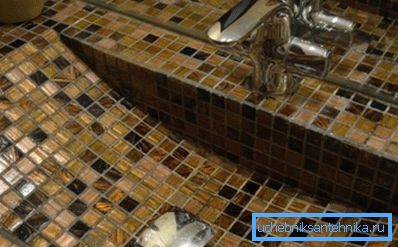 Mozaik končal umivalnik - DIY Handmade Mozaik končal umivalnik - DIY Handmade