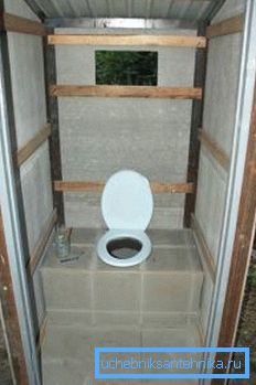 Pripravljen za uporabo na zunanjem WC-ju Pripravljen za uporabo na zunanjem WC-ju