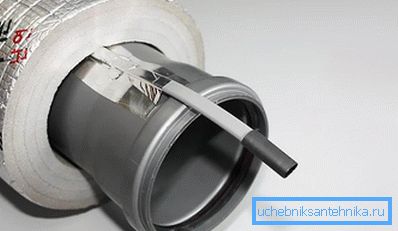 Grelni kabel plus toplotna izolacija