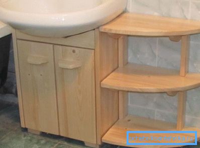Kako narediti omarico pod umivalnikom z lastnimi rokami iz odpadnih materialov