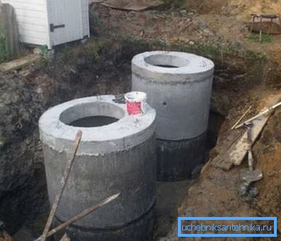 Kanalizirajte betonske vodnjake na stopnji dokončanja