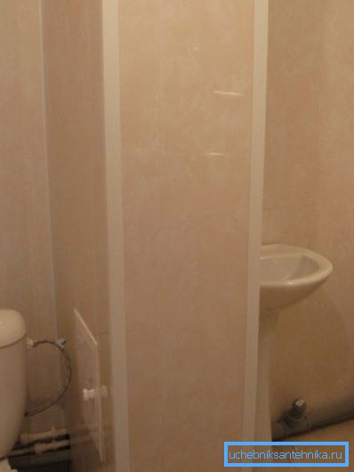 Kanalizacija in vodovod, skrita v škatli