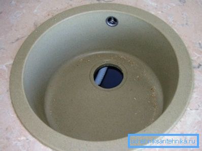 Okrogli in natančni umivalni umivalnik za kuhinjo s premerom 40 cm Okrogli in natančni umivalni umivalnik za kuhinjo s premerom 40 cm