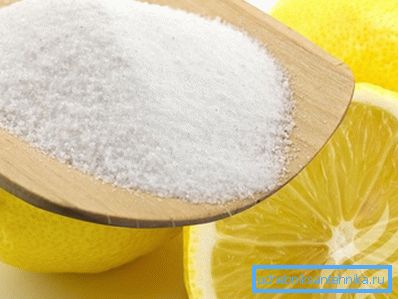Citronska kislina je odlična kombinacija abrazivnih in kemičnih reagentov. Citronska kislina je odlična kombinacija abrazivnih in kemičnih reagentov.