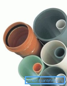 Materiali za ustvarjanje kanalizacijskega sistema Materiali za ustvarjanje kanalizacijskega sistema