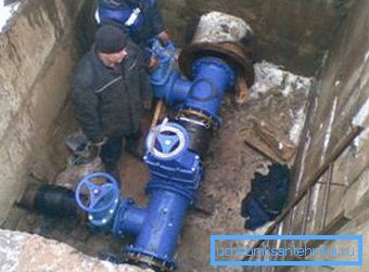 Namestitev zunanje vodovodne instalacije.