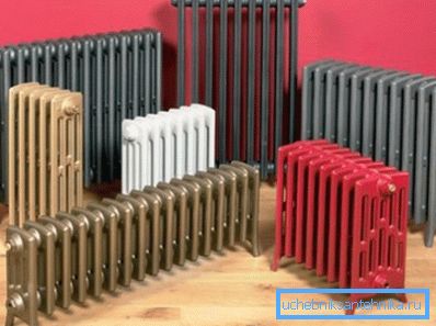 Na fotografiji - nekaj obstoječih modelov litoželeznih radiatorjev