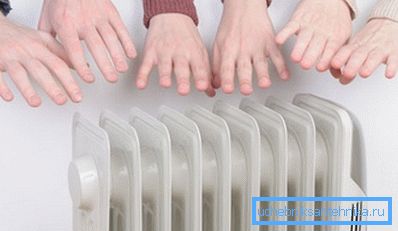 Slika prikazuje delovanje radiatorjevega akumulatorja.