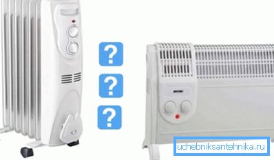 Na sliki: primerjava konvektorja in oljnega radiatorja vam bo pomagala odločiti, kaj je najbolje za vaše pogoje uporabe.