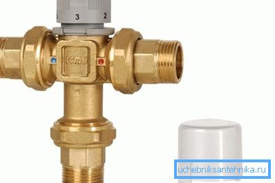 Termostatski mešalnik na fotografiji Termostatski mešalnik na fotografiji