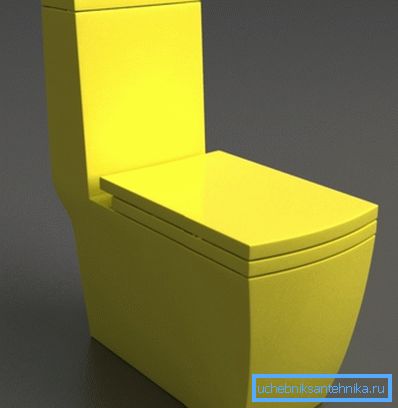 Na fotografiji: rumeni WC je odlično dopolnilo notranjosti v temnih barvah. Na fotografiji: rumeni WC je odlično dopolnilo notranjosti v temnih barvah.