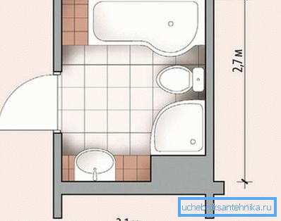Na majhnem prostoru brez problema in postavili tuš in kopel