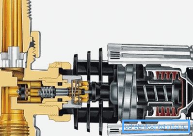 Diagram prikazuje napravo tipičnega termostata Diagram prikazuje napravo tipičnega termostata