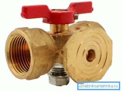 Na sliki je prikazan tristezni ventil s krmilno prirobnico za manometer 11b38bk. Na sliki je prikazan tristezni ventil s krmilno prirobnico za manometer 11b38bk.