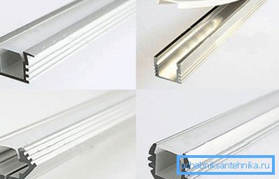 Več profilnih razlik za LED trakove. Več profilnih razlik za LED trakove.