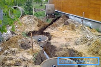 Ureditev greznice z armiranobetonskimi obroči. Ureditev greznice z armiranobetonskimi obroči.