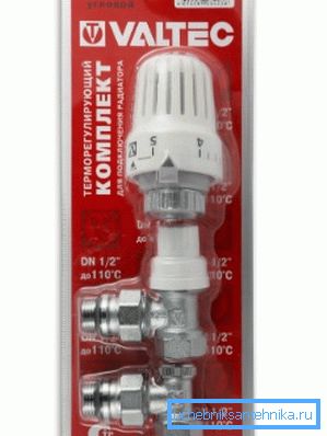 Konvencionalni termostatski radiatorski komplet Konvencionalni termostatski radiatorski komplet