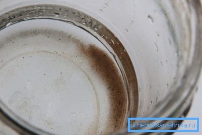 Sediment na dnu po vrenju Sediment na dnu po vrenju
