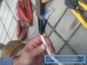 Kabel črpalke priključimo na omrežje.