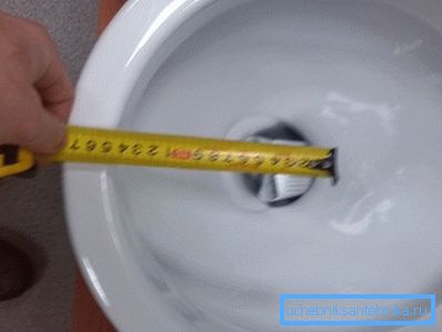 Včasih, da bi izbrali pravi WC, je vredno narediti določene meritve.