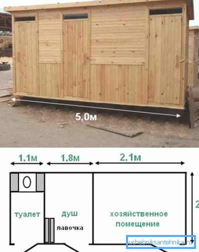 Obstaja majhna tuš kabina z WC + hozblok in tuš. Obstaja majhna tuš kabina z WC + hozblok in tuš.