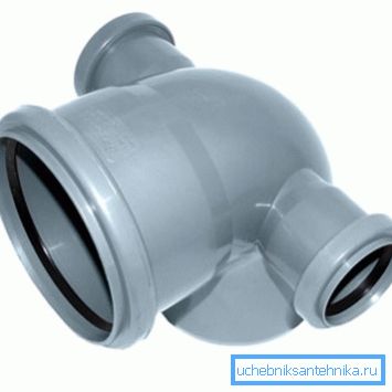 Primer adapterja s cevjo za 50 mm. Primer adapterja s cevjo za 50 mm.