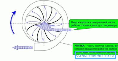 Načelo delovanja centrifugalnih črpalk.