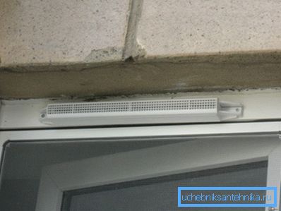 Vhodni ventil za vgradnjo v okenski okvir Vhodni ventil za vgradnjo v okenski okvir