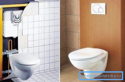 Dimenzije montirane WC školjke z montažo so lahko zelo različne Dimenzije montirane WC školjke z montažo so lahko zelo različne