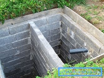 Betonski blok septični rezervoar Betonski blok septični rezervoar