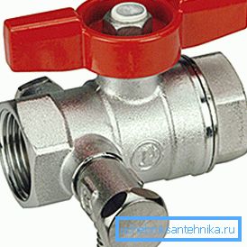 Krogelni ventil z medeninastim prezračevalnim ventilom Krogelni ventil z medeninastim prezračevalnim ventilom