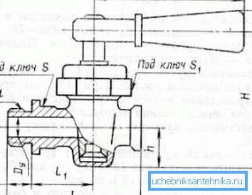 Diagram-risba tsapkovy žerjava 10b9bk1 z neposrednim spustom