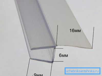 Silikonski kompaktor za 6 mm debelo steklo