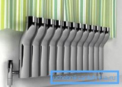 Sodobni jekleni radiator.