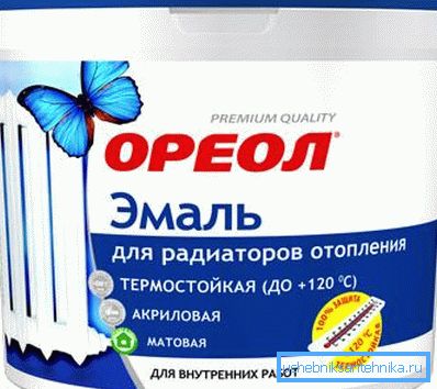 Posebna barva za radiatorje in akrilne ogrevalne cevi