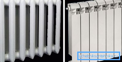 Primerjava železnih in bimetalnih radiatorjev, ki jih proizvajajo številni parametri.