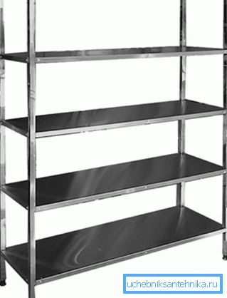 Rack stojala so narejeni iz jedra Rack stojala so narejeni iz jedra