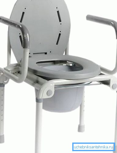 Straniščni WC za invalide z odstranljivimi nasloni za roke Straniščni WC za invalide z odstranljivimi nasloni za roke