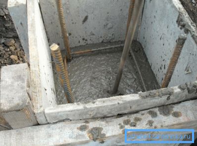 Beton smo položili v opaž.