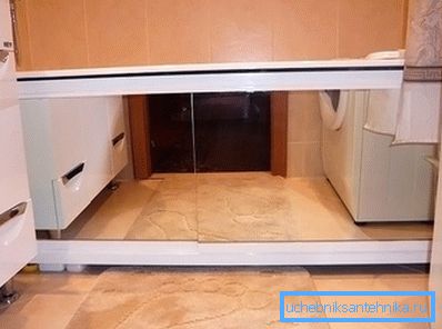 Zaslon z elementi z ogledalom